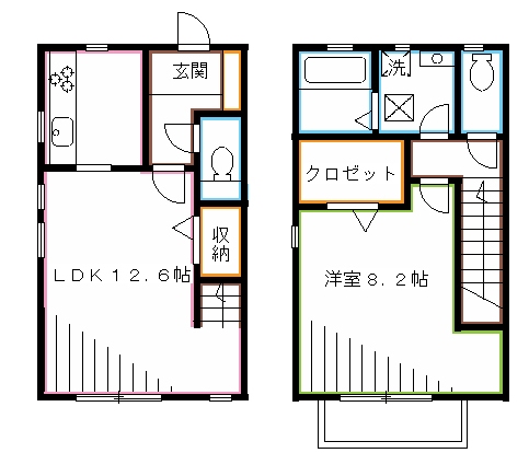 ハウス丸山台     間取り