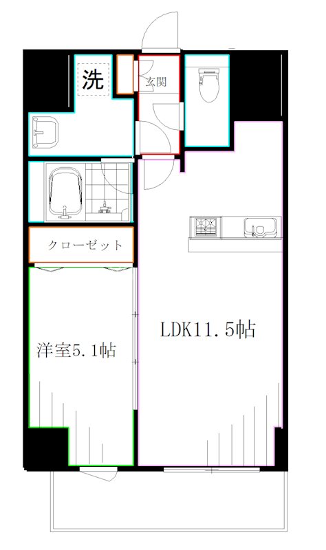 ヴィラドゥスール 間取り