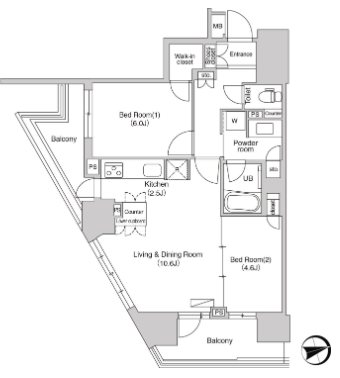 エミリブ石神井公園 間取り