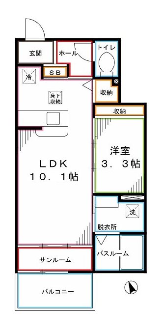 エスポワール小金井公園Ａ 間取り