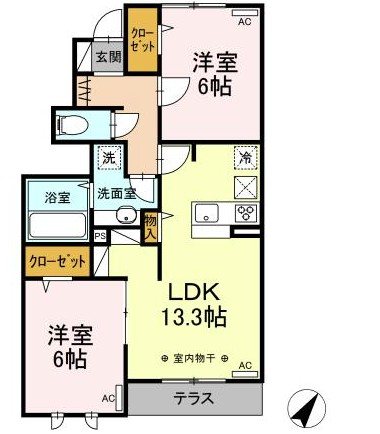 Ｌａ　ｍｅｒ 間取り