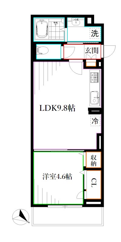 D-comodo深大寺北町 間取り