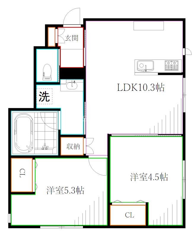 シティパル富士本 間取り