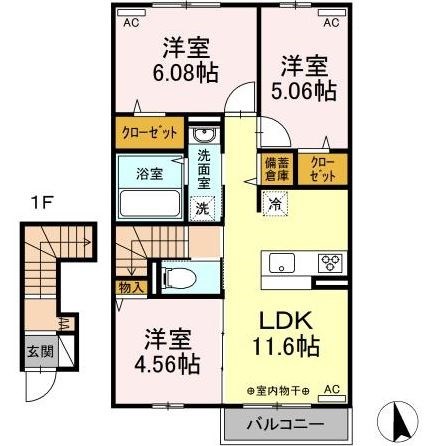 ムーンボウ  間取り