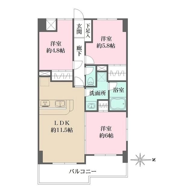 コート・イシハラ 間取り