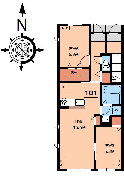 Clasia Jindaiji 間取り