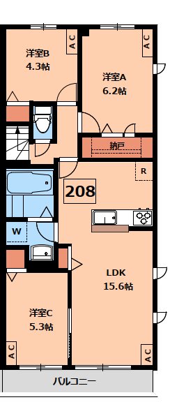 Clasia Jindaiji 間取り