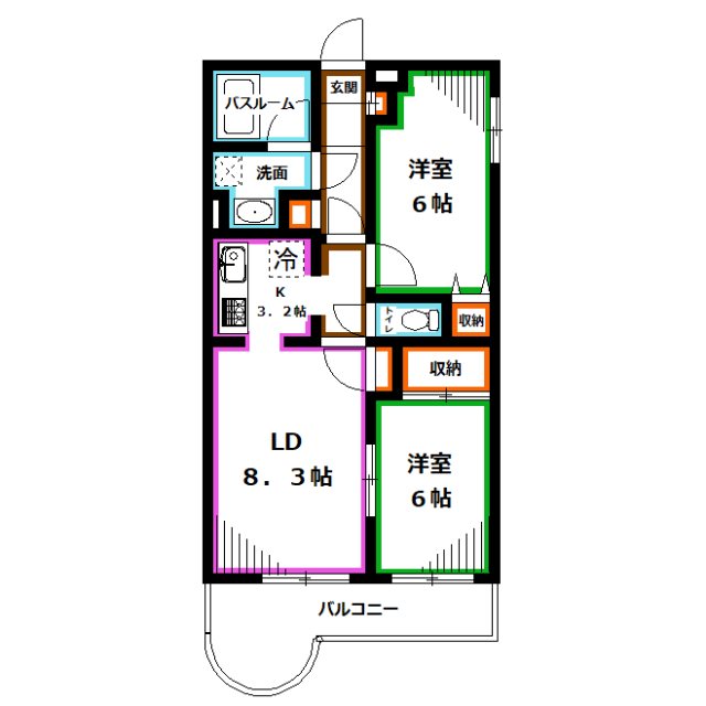 ガーデンパレス関町 間取り