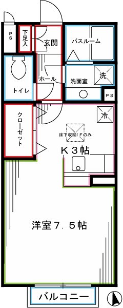 ベルデュール小金井 間取り