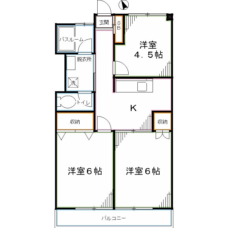 コーポシャイン 間取り図