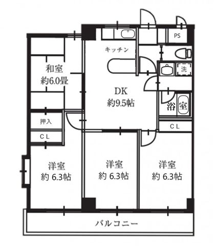 コスモリード国分寺 間取り