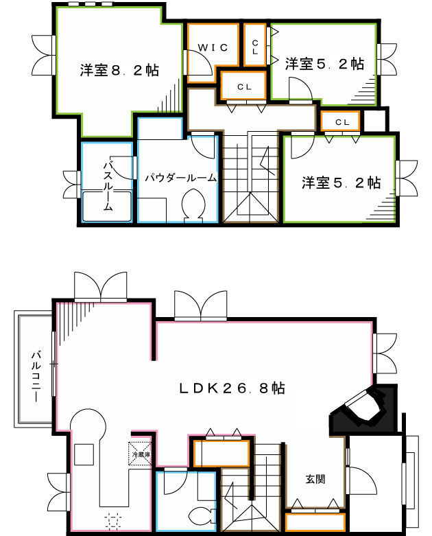 荻窪グリーンヴィレッジＢ棟 間取り