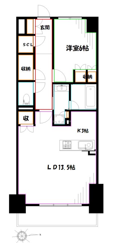 トラープランド翠命館 間取り