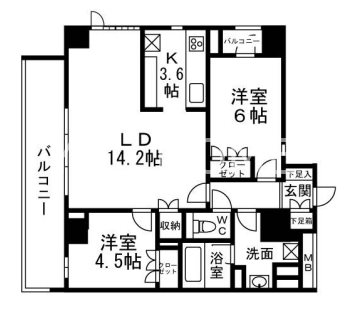 H-スクエア吉祥寺南町 間取り
