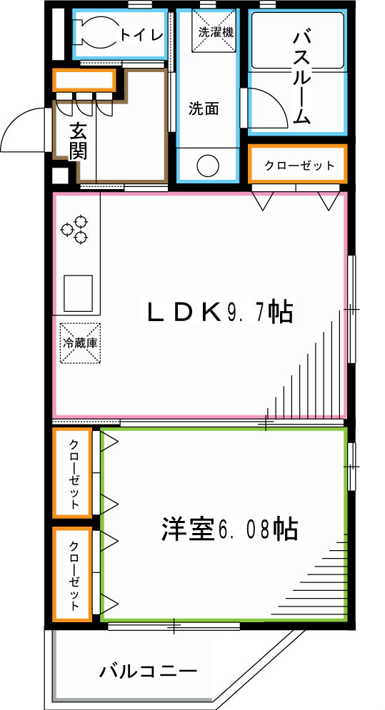 トーハン　パールハイツ荻窪 間取り