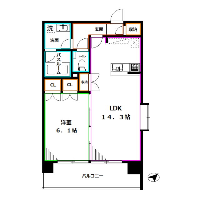 ラ・コルニーチェ 間取り