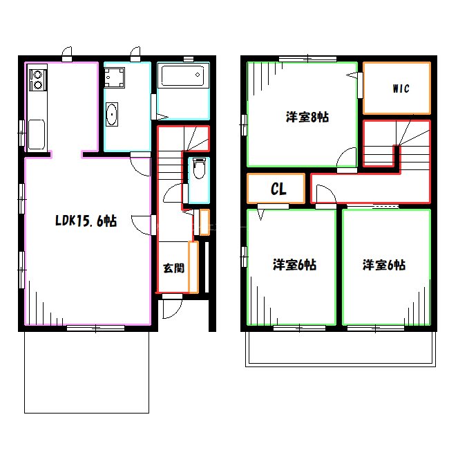 ナーセリーコート B 間取り