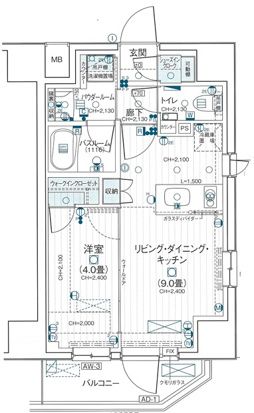 デュオステージ立川曙町 間取り