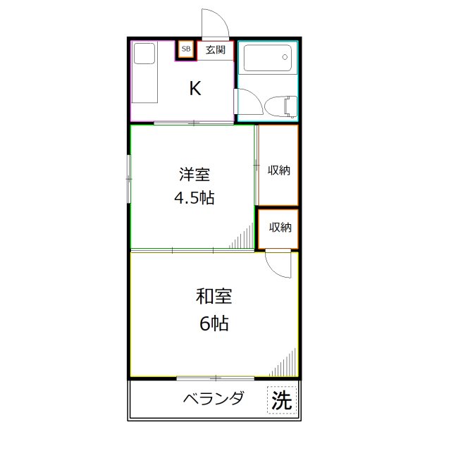 岡本ハイツ 間取り