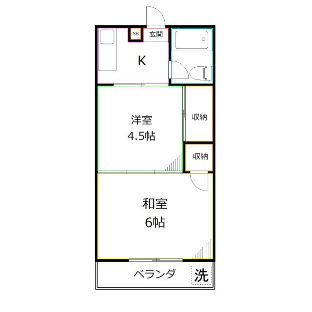 岡本ハイツ 間取り