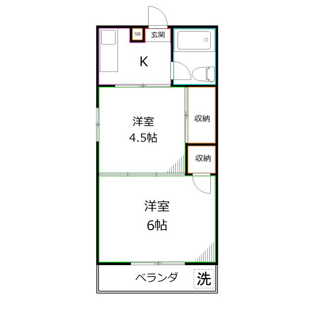 岡本ハイツ 間取り