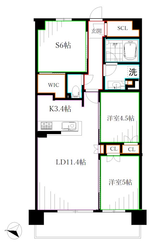 トラープランド蒼麗館 間取り