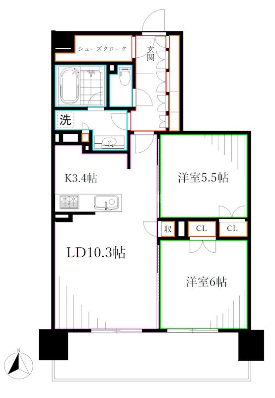 トラープランド蒼麗館 間取り