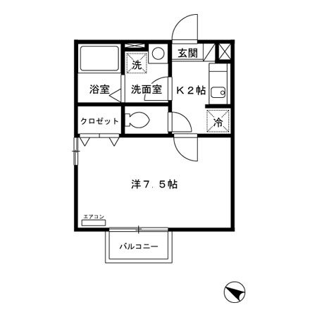 グリシーヌ上高田 間取り