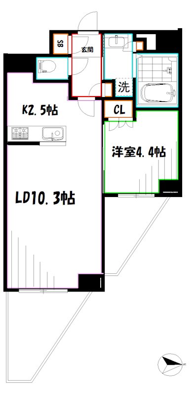 LumiCourt 　MITAKA 間取り