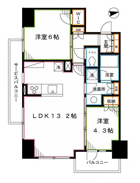 サンウッド東中野 間取り