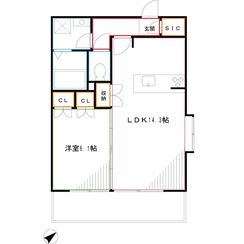 ラ・コルニーチェ 間取り