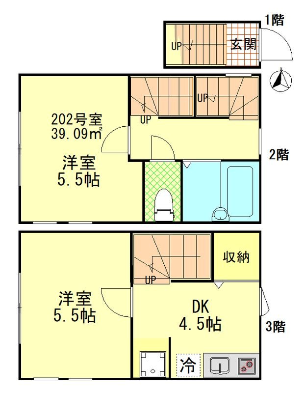 クラシェア中野新橋 間取り