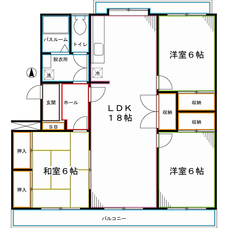 メゾンけやきⅤ 間取り