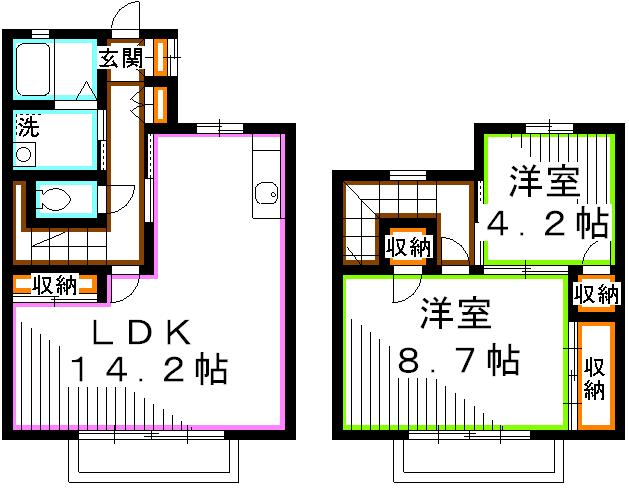 カトル・セゾン    間取り