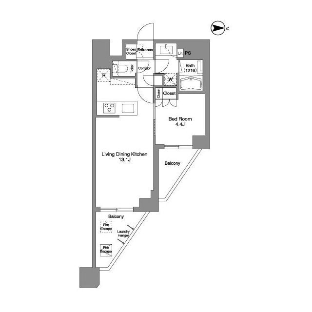 LumiCourt 　MITAKA 間取り