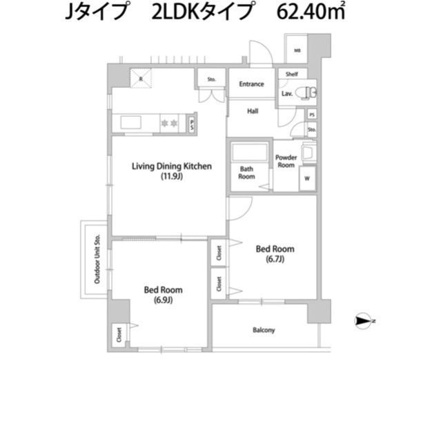 コーポレート連雀1号棟 間取り