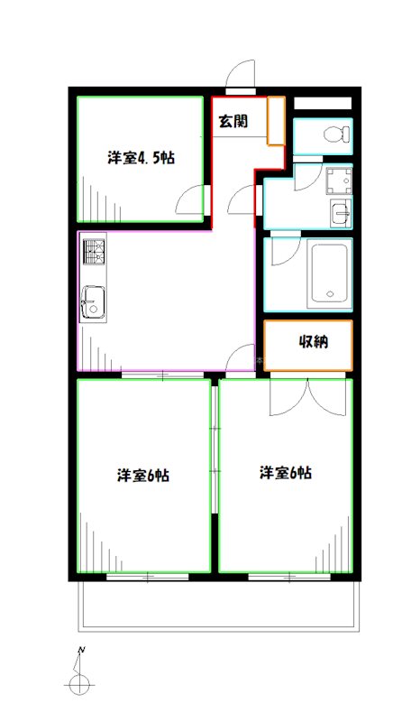 ロイヤルハウスＫ－ＴＷＯ 間取り