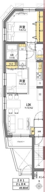 TASUKI RICHESSE SHIN-NAKANO（タスキ　リシェス） 間取り