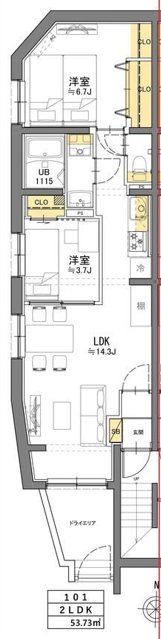 TASUKI RICHESSE SHIN-NAKANO（タスキ　リシェス） 間取り