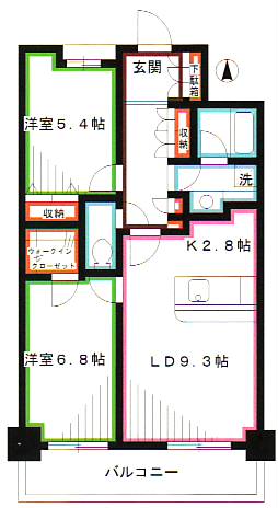 イストワール 間取り図