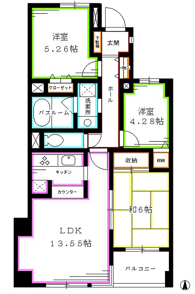 コートJM 間取り図
