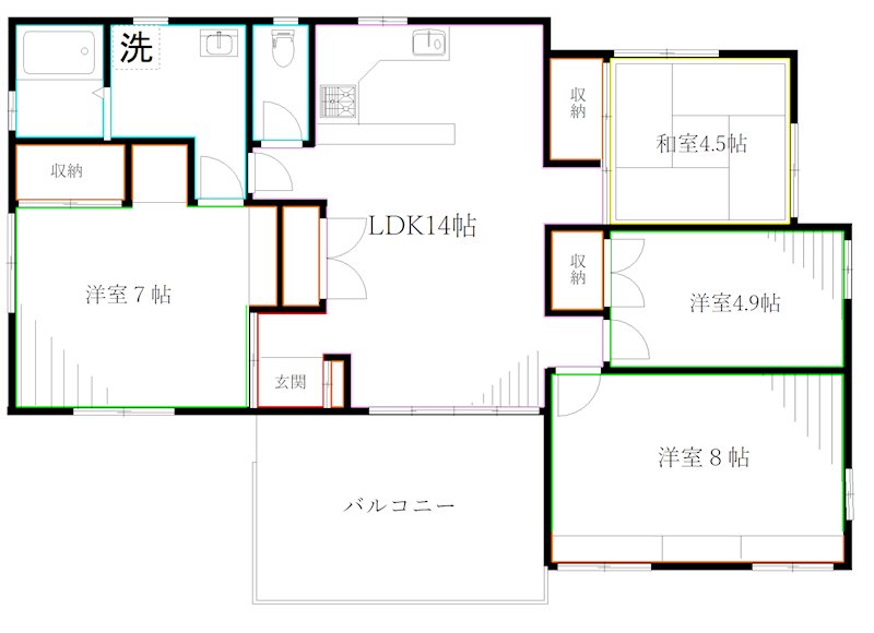 上連雀9-3戸建 間取り
