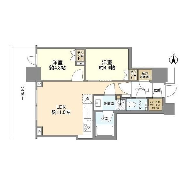 パークシティ中野ザタワーブリーズ 間取り