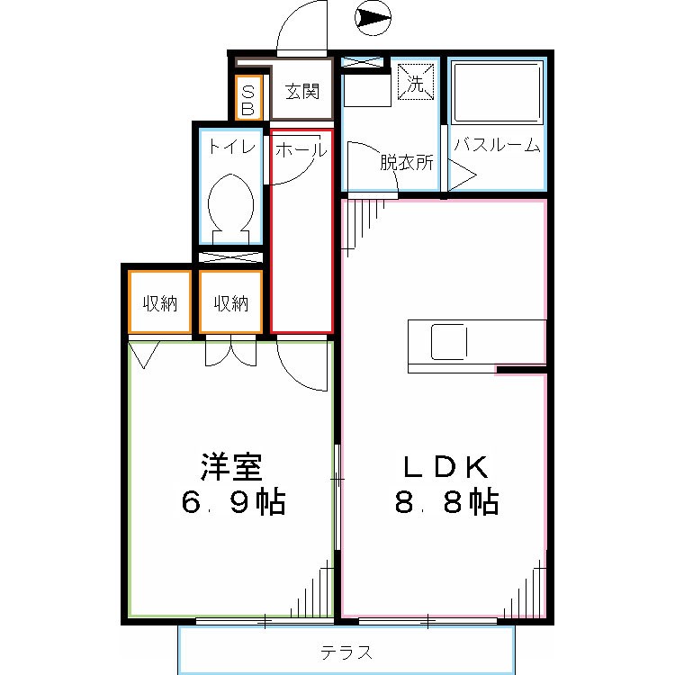 エルメゾン国立  間取り