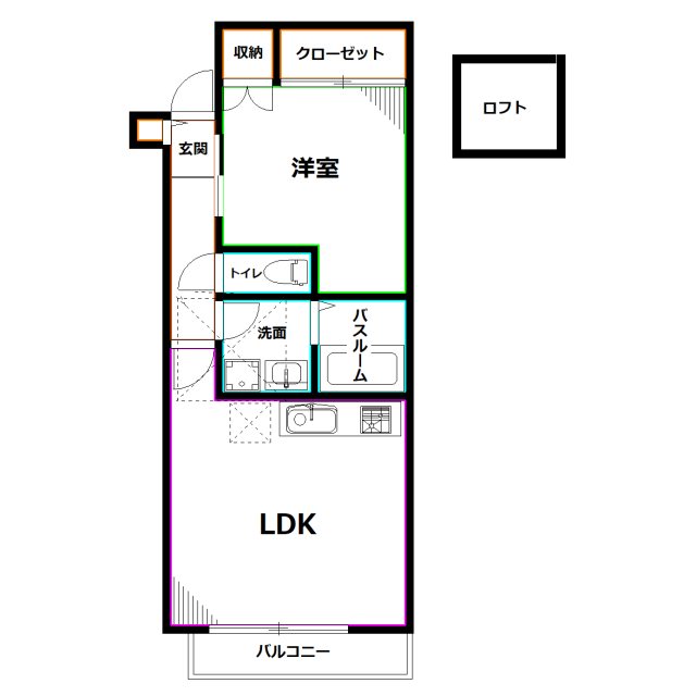 フローリー西荻 間取り