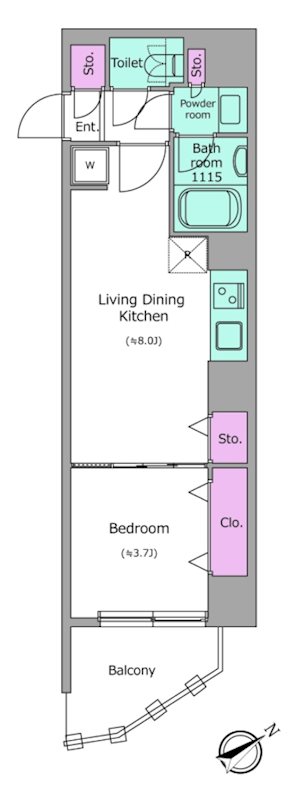 クレヴィアリグゼ中野新井薬師 間取り
