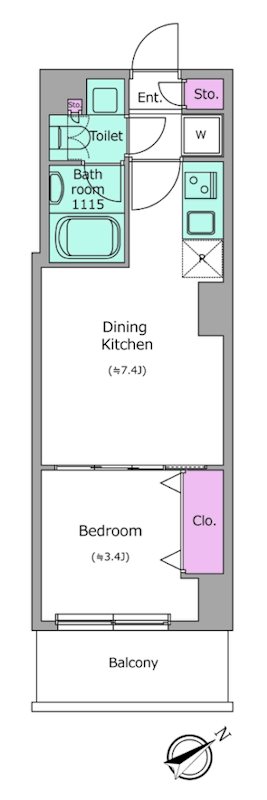クレヴィアリグゼ中野新井薬師 間取り