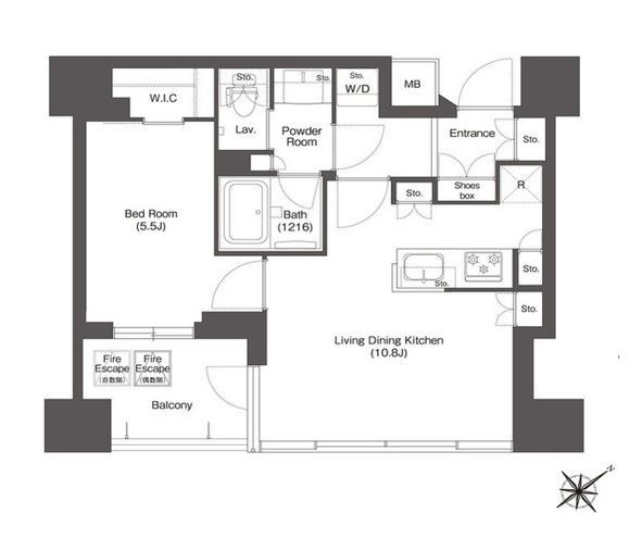 コンフォリア新中野  間取り