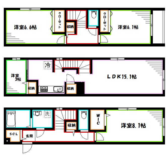 URBAN  PARK 三鷹 間取り