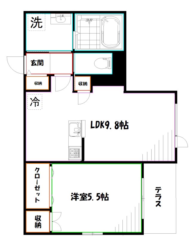 エルミタージュ武蔵野 間取り